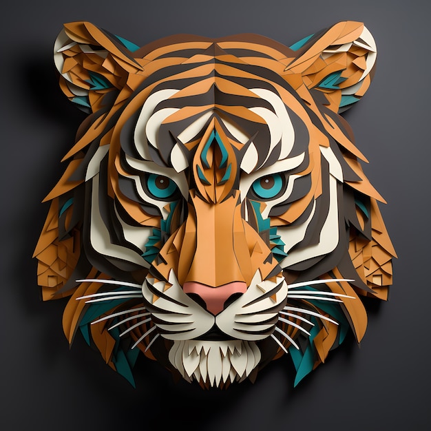 Foto de Tigre 3d Isométrico e mais fotos de stock de Tridimensional -  Tridimensional, Animal, Tigre - iStock