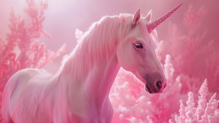 Foto grátis cabeça de unicórnio de fantasia