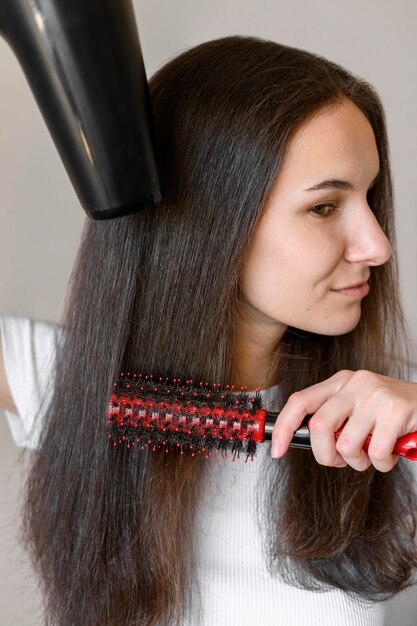 Cabelo de secagem feminino