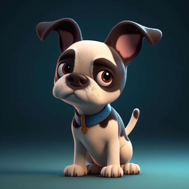 Foto grátis cachorro fofo em estúdio