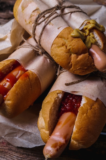 Foto grátis cachorro-quente delicioso