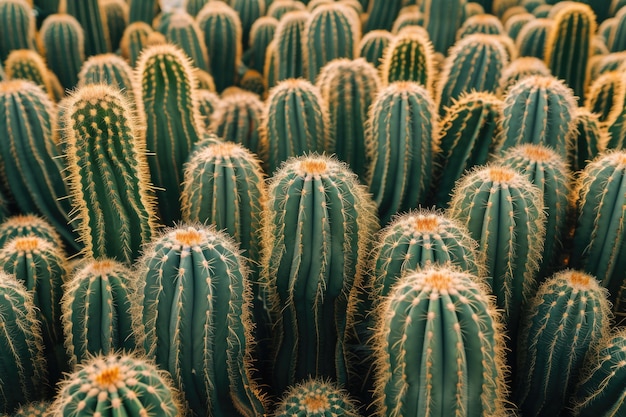 Cactos do deserto na natureza