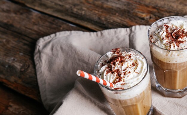 Café com leite delicioso