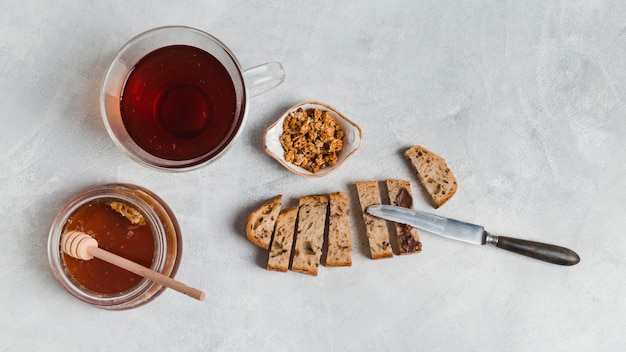 Foto grátis café da manhã com cereais