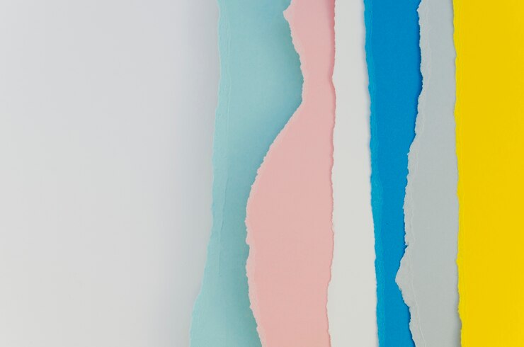Foto grátis camadas de papéis de cores pastel