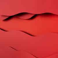 Foto grátis camadas de papel vermelhas onduladas