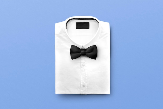 Camisa e arco, acessório de traje formal masculino