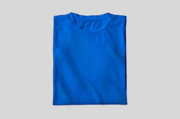 Camiseta dobrada azul
