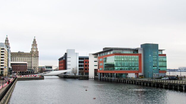 Canais de água em Liverpool Reino Unido