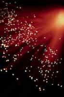 Foto grátis canais de fibra brilhante em tons vermelhos