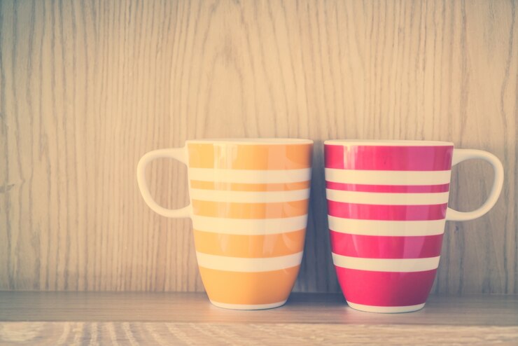 Foto grátis caneca de alimentos vintage cafe