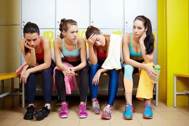 Cansado depois do treino