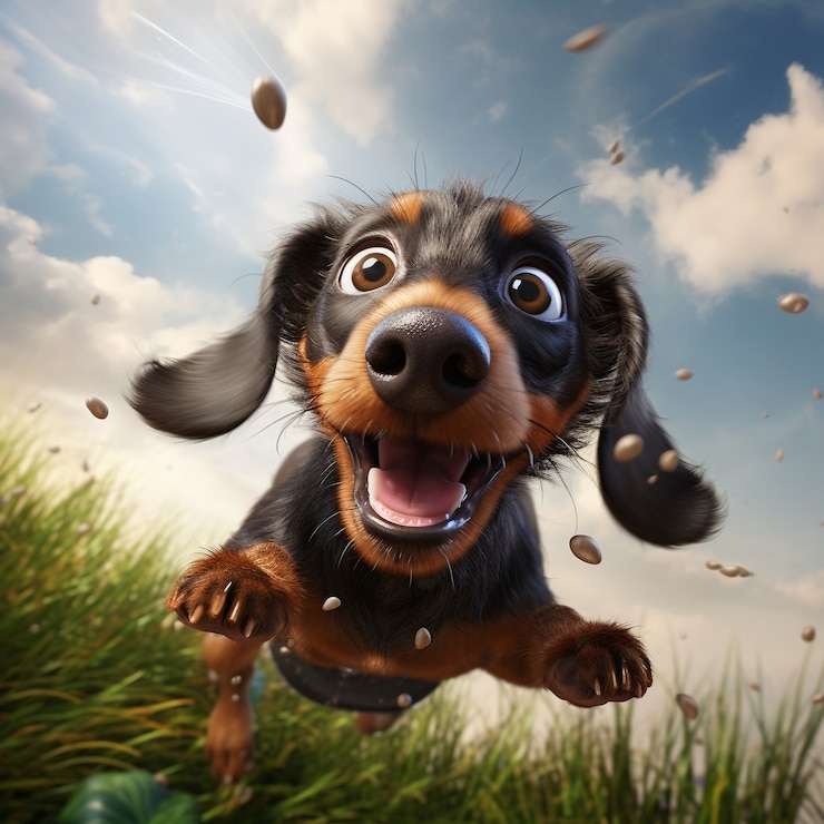 Foto grátis cão bonito com fundo de natureza