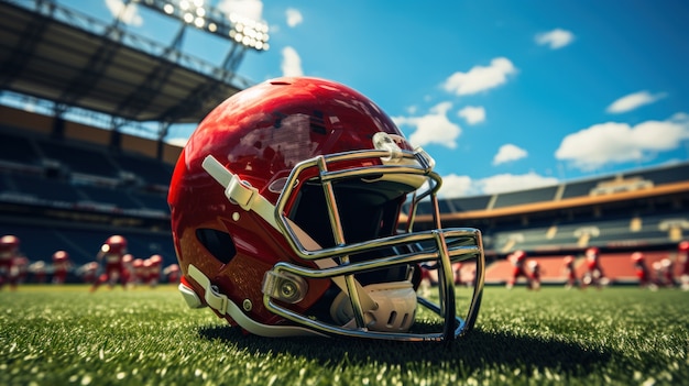 Foto grátis capacete de futebol americano