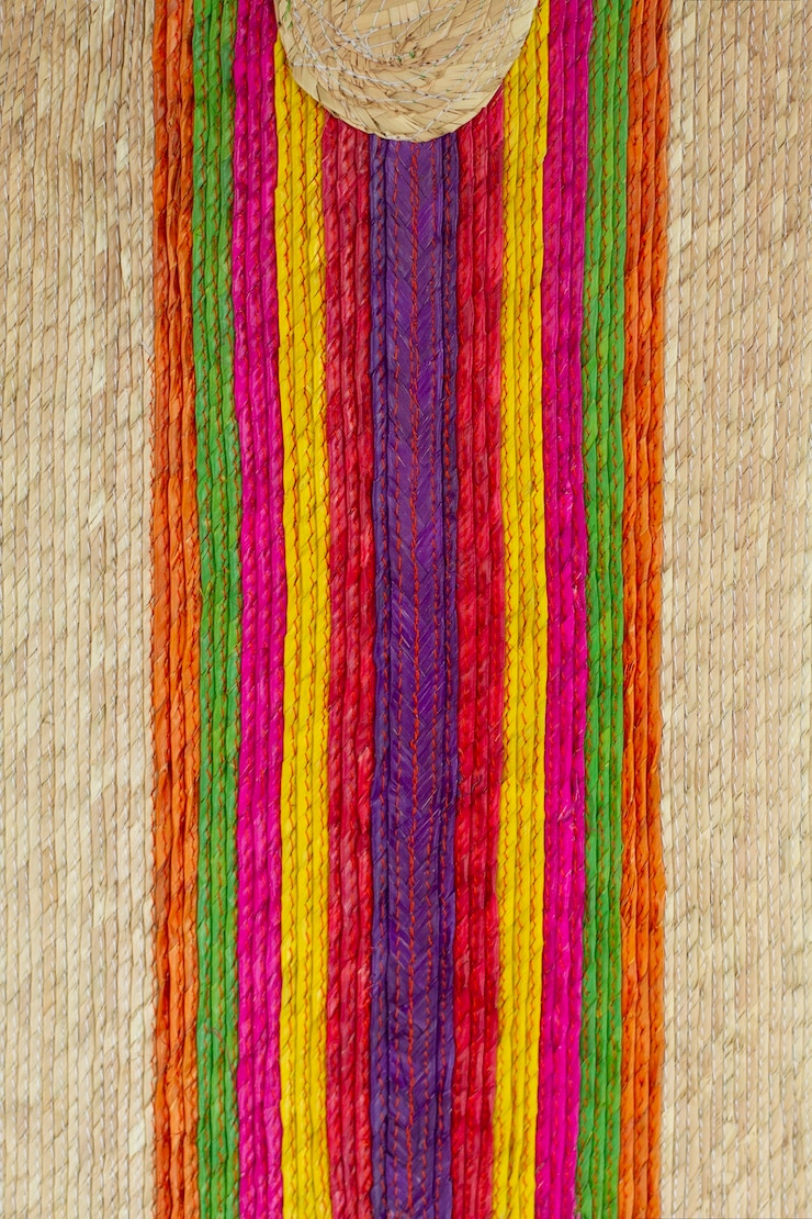 Foto grátis capturando as cores mexicanas com item texturizado