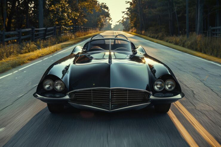 Foto grátis carro de super-herói em estilo vintage