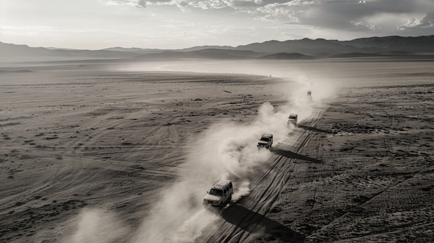 Foto grátis carro off-road no deserto