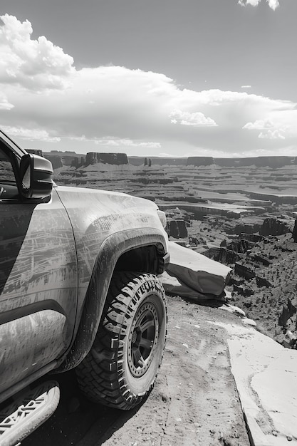 Foto grátis carro off-road no deserto