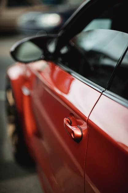 Carro veiculo vermelho