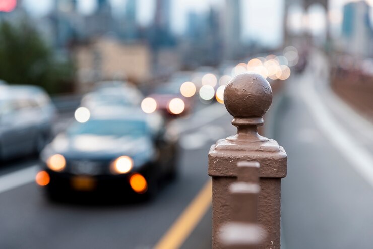 Foto grátis carros turva no trânsito