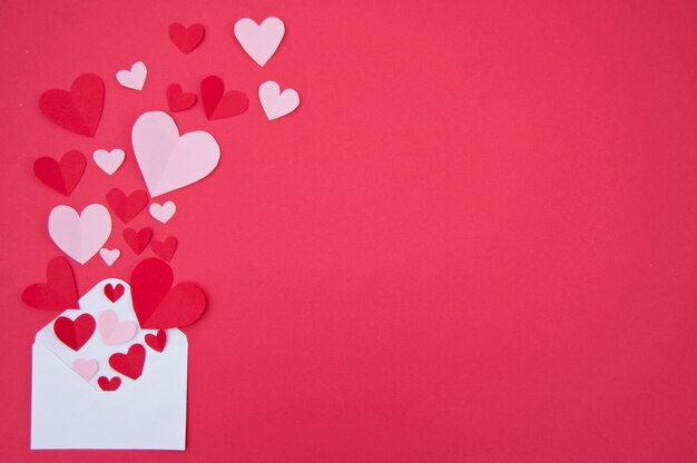 Carta de amor - conceito de São Valentim