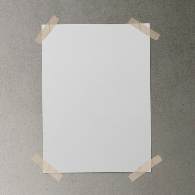 Foto grátis cartaz com fita adesiva na superfície de concreto