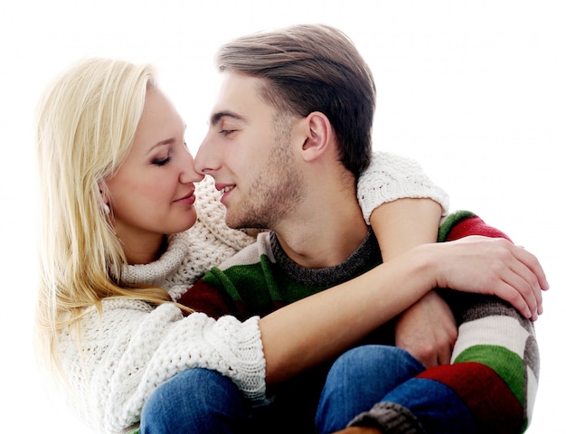 Foto grátis casal bonito é inlove um no outro