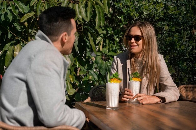 Casal de tiro médio com pina colada