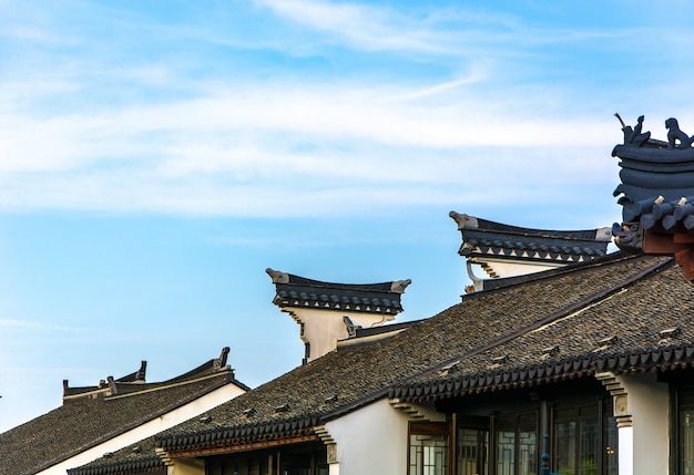 Foto grátis casas telhado chinês