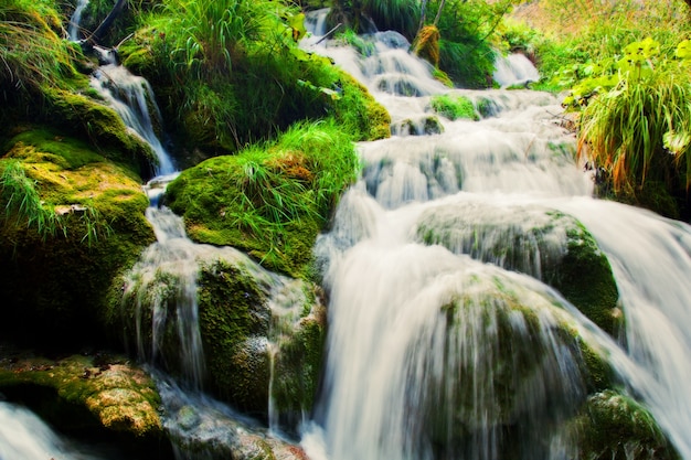 Cascade com efeito de seda