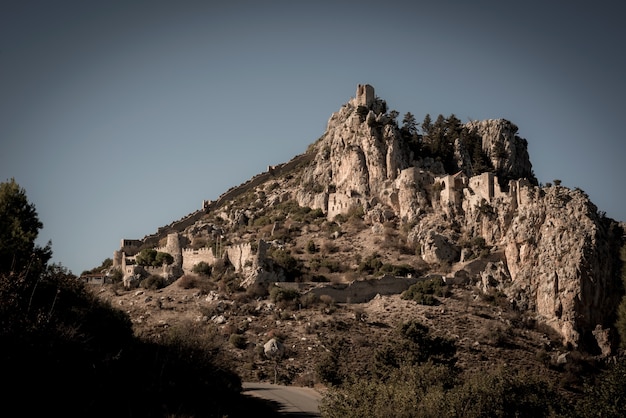 Castelo de st. hilarion. distrito de kyrenia, chipre