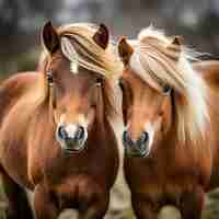 Foto grátis cavalo na natureza gerar imagem