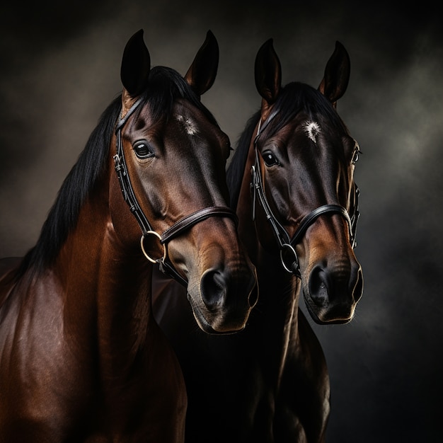 Foto grátis cavalo na natureza gerar imagem