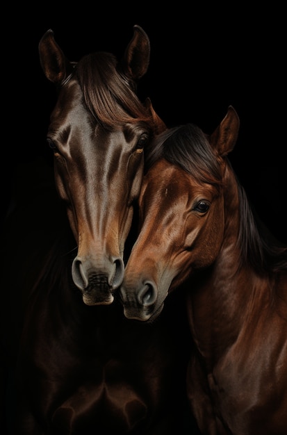 Foto grátis cavalo na natureza gerar imagem