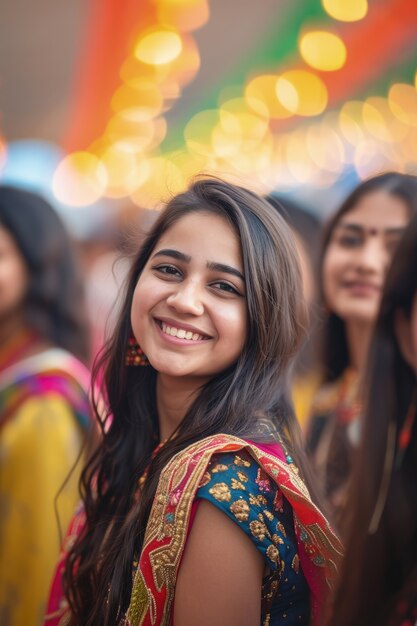 Celebração da divindade Navratri.