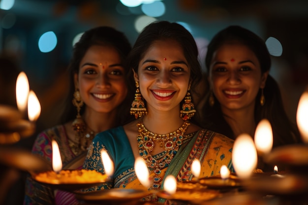 Celebração da divindade Navratri.