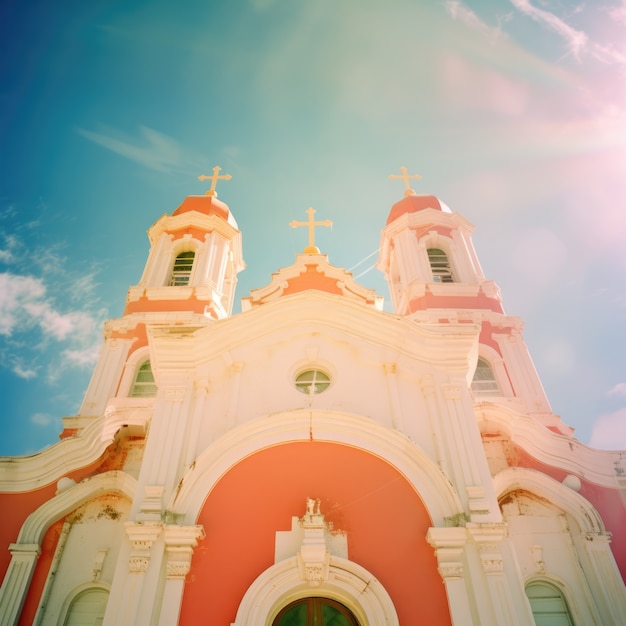 Celebração da semana santa cores vivas