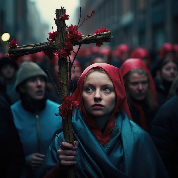 Foto grátis celebração da semana santa cores vivas