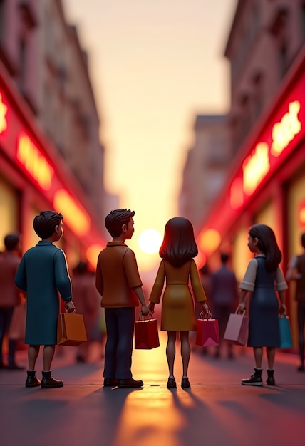 Celebração da Sexta-feira Negra 3D