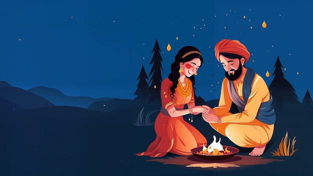 Foto grátis celebração de lohri na índia