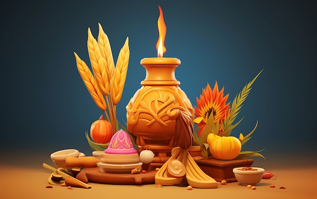 Celebração de Lohri na Índia