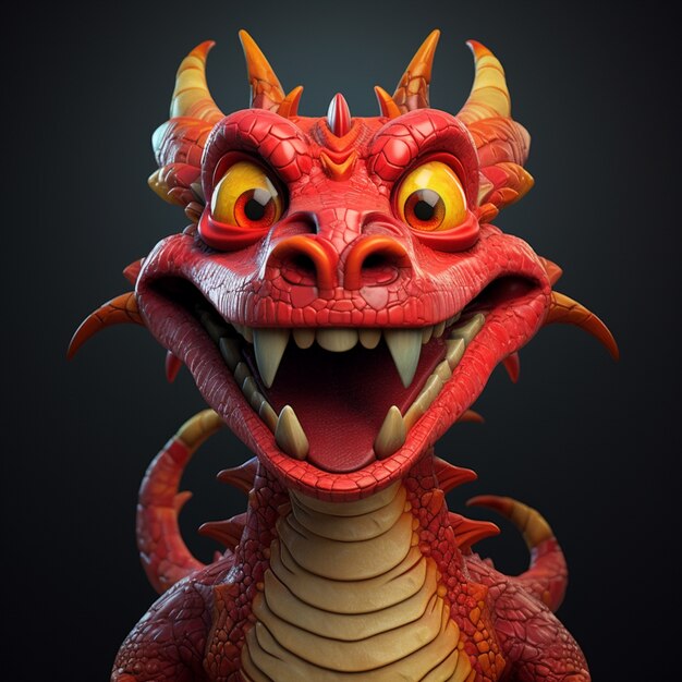 Celebração do ano novo chinês com um dragão