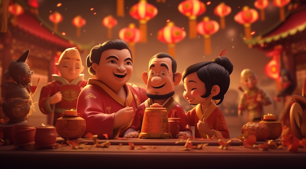 Foto grátis celebração do ano novo chinês