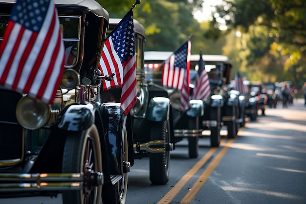 Foto grátis celebração do dia da independência dos estados unidos com bandeira