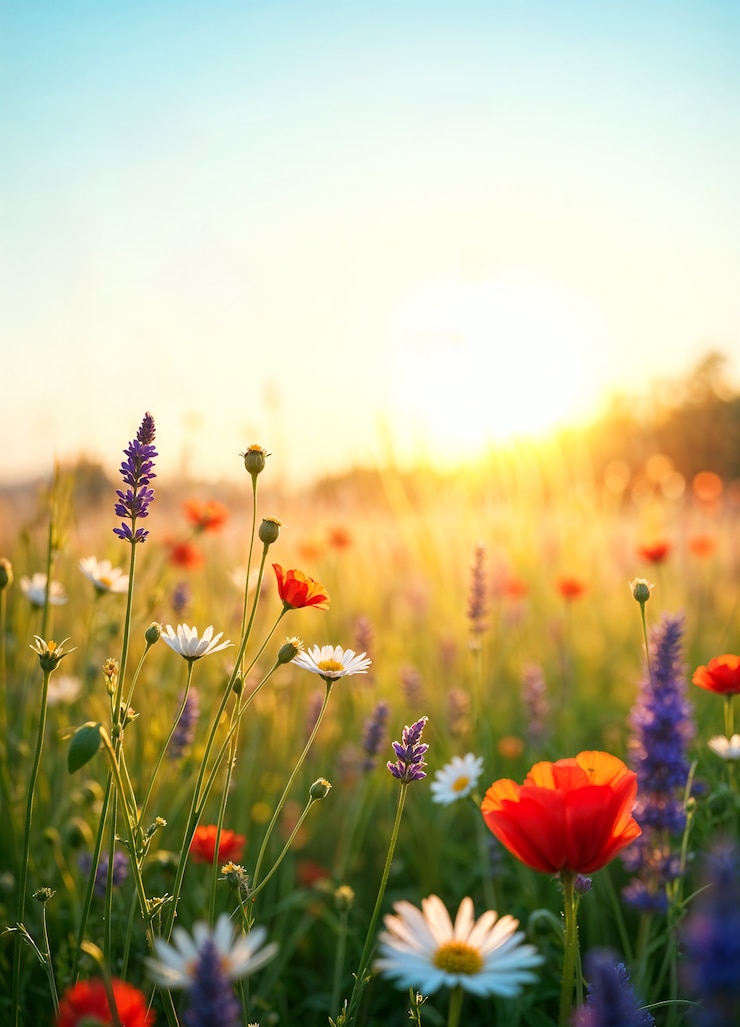 Foto grátis celebração do dia da primavera com a bela natureza