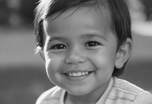 Foto grátis celebração do dia das crianças com um retrato de criança bonita