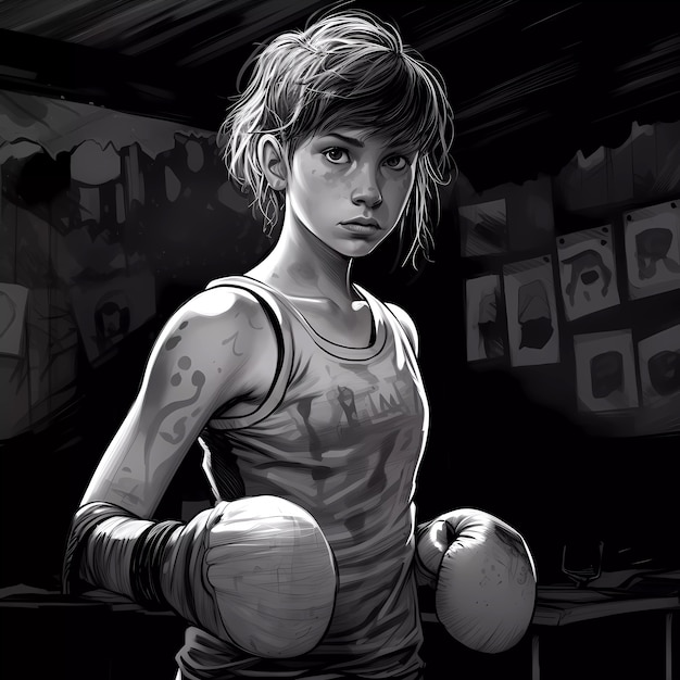 Foto grátis celebração do dia do boxe em estilo de arte digital