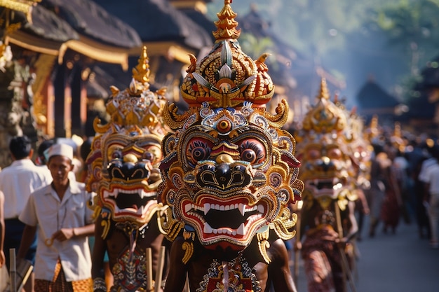 Foto grátis celebração do dia nyepi na indonésia