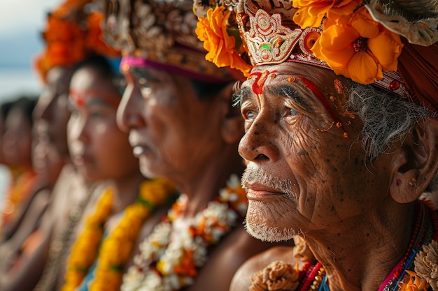 Foto grátis celebração do dia nyepi na indonésia