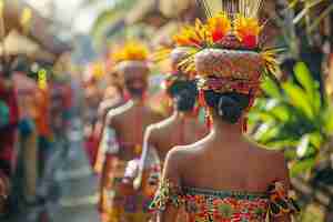 Foto grátis celebração do dia nyepi na indonésia